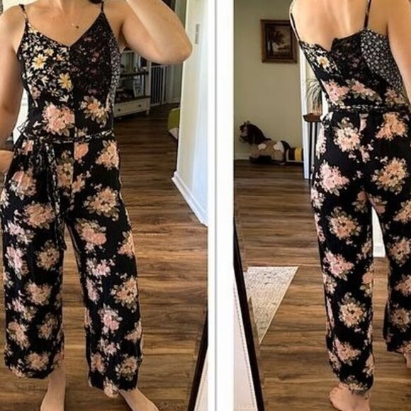 AMERICAN EAGLE Floral Boho Jumpsuit| L - Picture 1 of 13